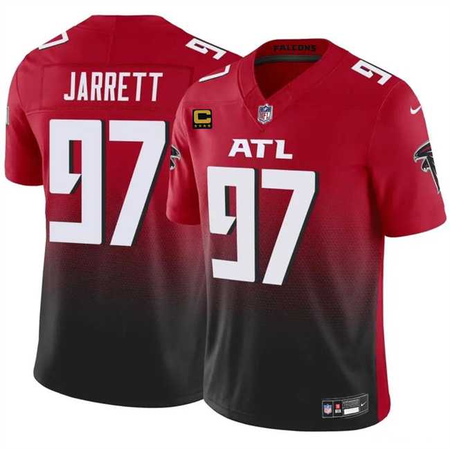 Men's Atlanta Falcons #97 Grady Jarrett Red Black 2024 F.U.S.E With 4-Star C Patch Vapor Untouchable Limited Stitched Jersey Dzhi,We sell and wholesale Men's Atlanta Falcons #97 Grady Jarrett Red Black 2024 F.U.S.E With 4-Star C Patch Vapor Untouchable Limited Stitched Jersey Dzhi on line form chian!